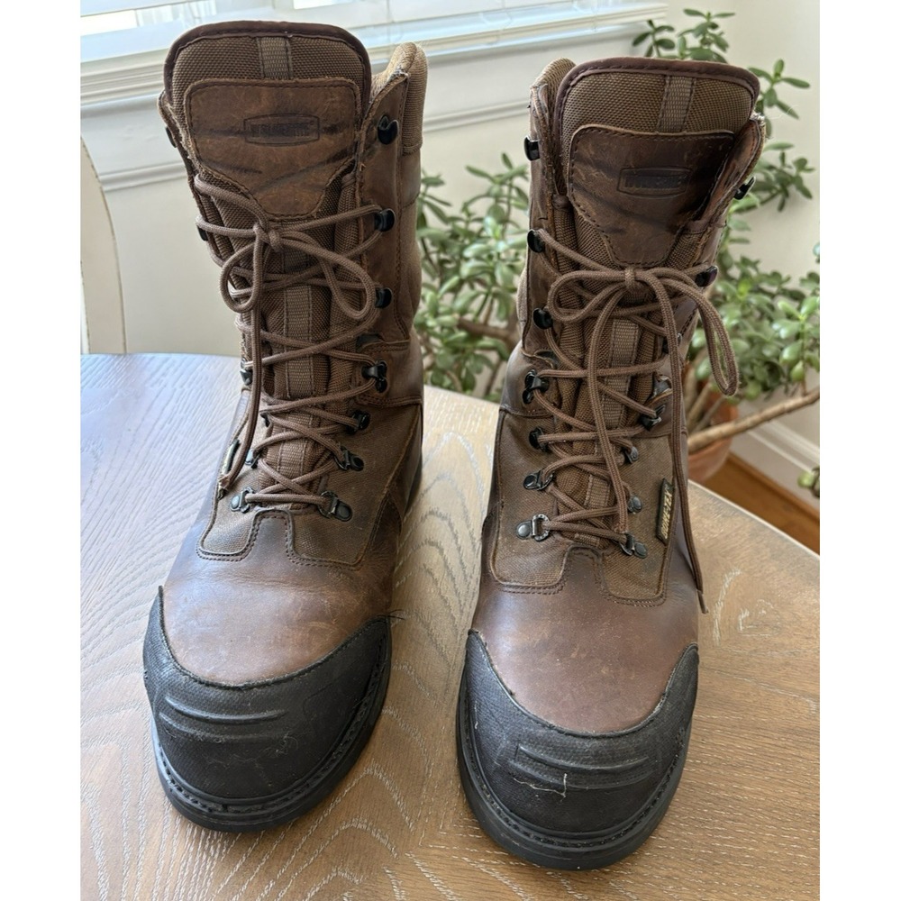 Wolverine‎ Gore-Tex 1000g Thinsulate Boots Brown Leather Vibram W05551 Mens 13EW